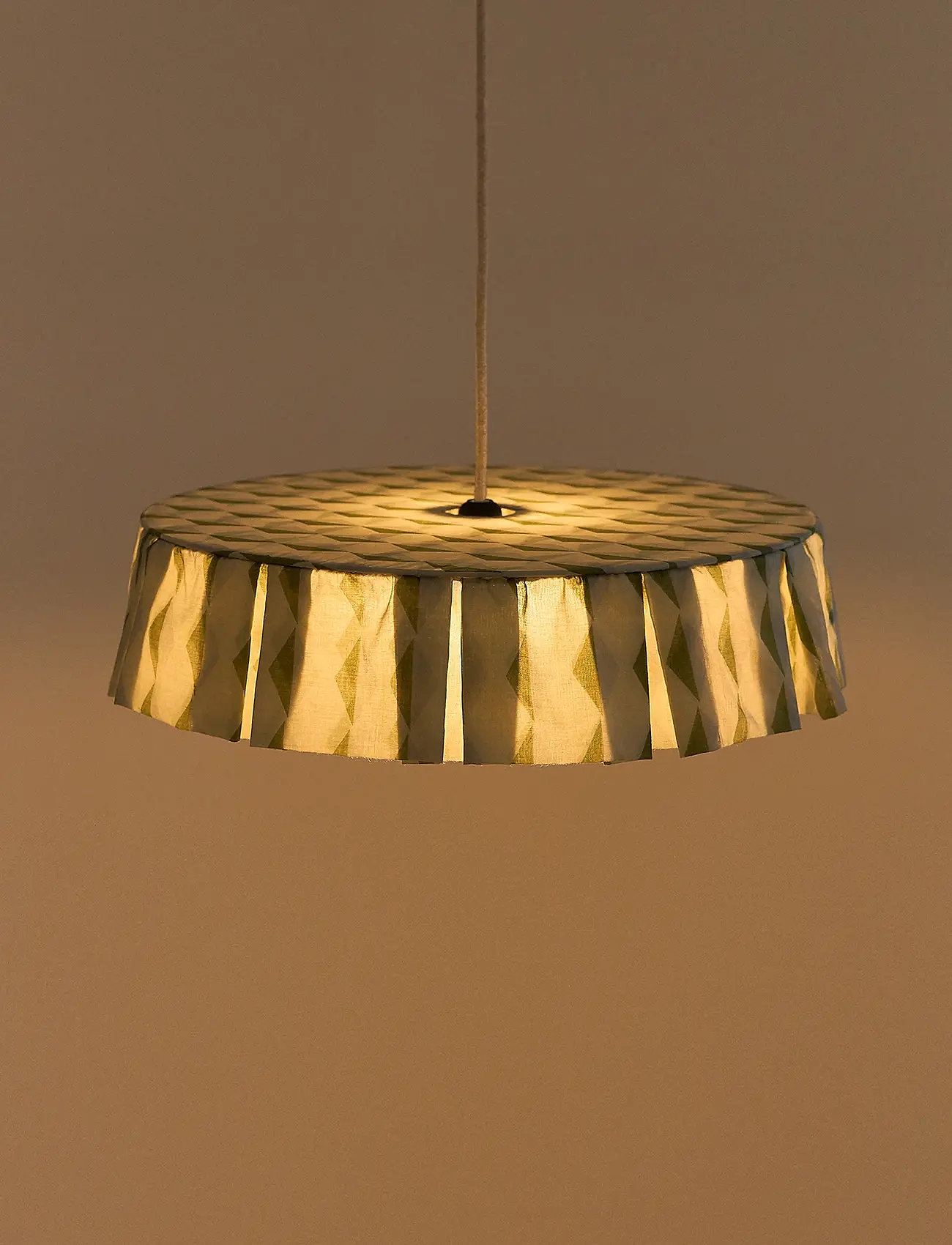 NOBODINOZ - VIBES LAMPSHADE DIAM. 50 CM - ceiling lamps - green blue harlequin - 2