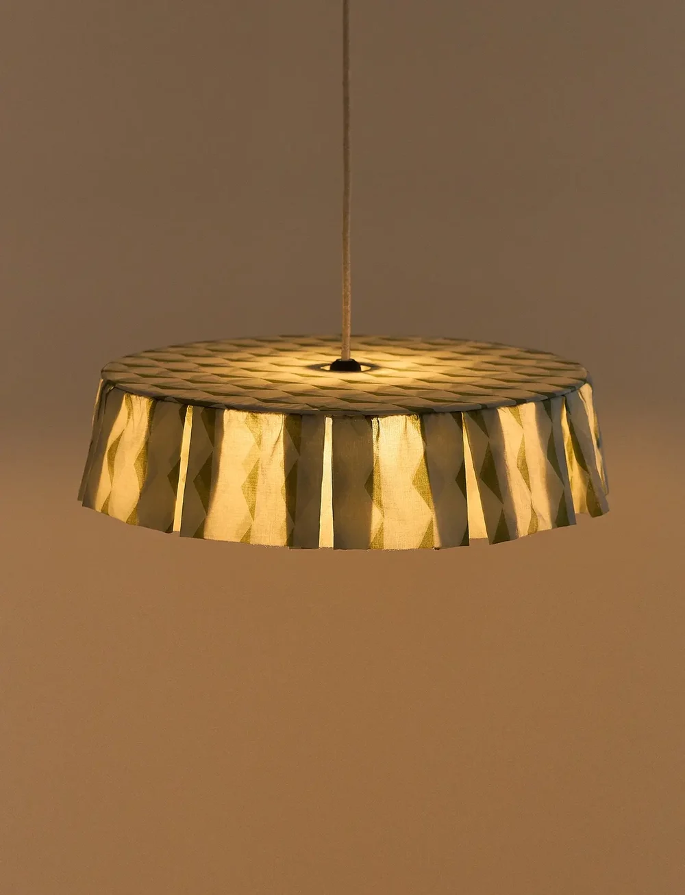 NOBODINOZ - VIBES LAMPSHADE DIAM. 50 CM - deckenleuchte - green blue harlequin - 2