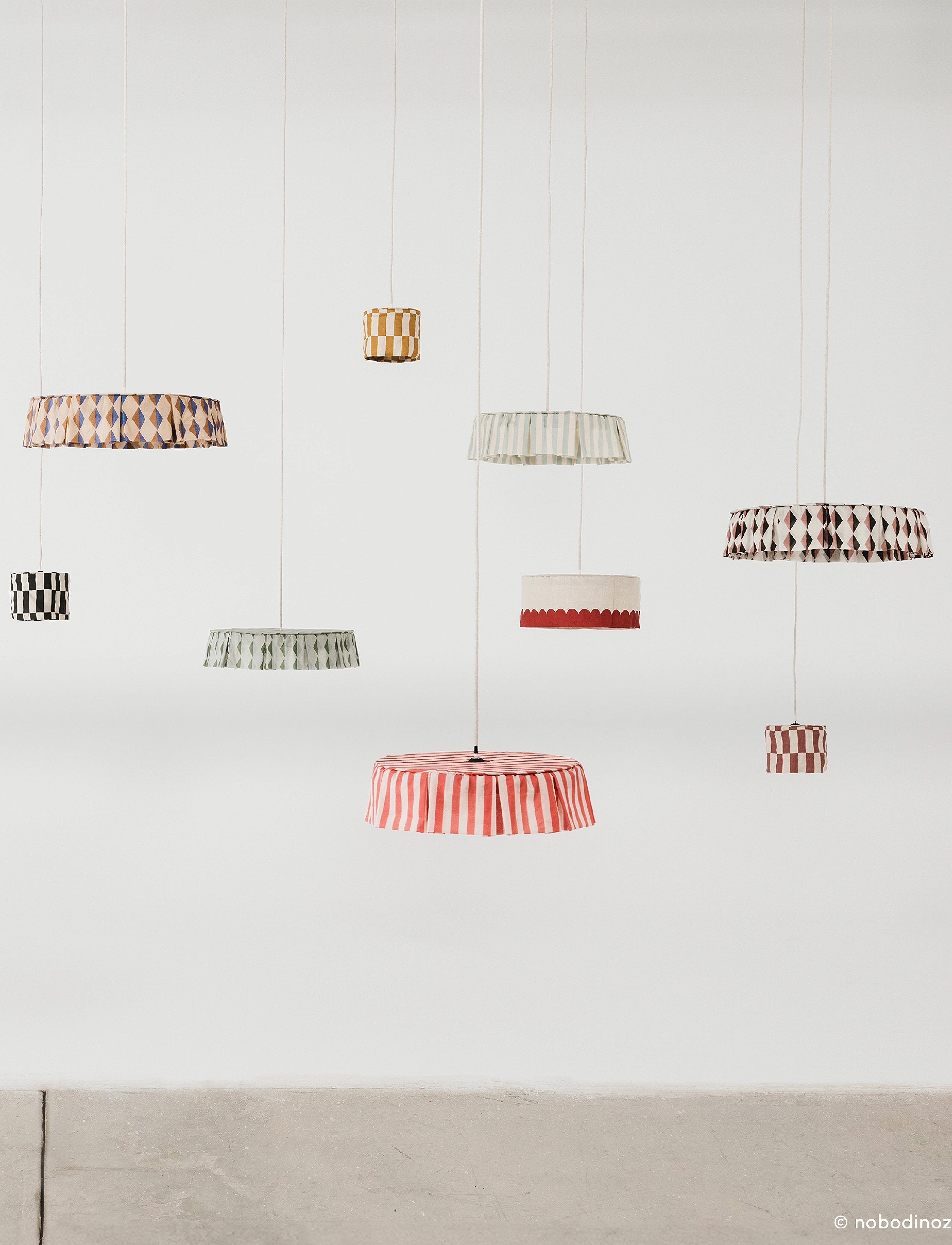 NOBODINOZ Vibes Lampshade Diam. 50 Cm, One Size, Lighting, Grün - Ceiling Lamps, Kinder