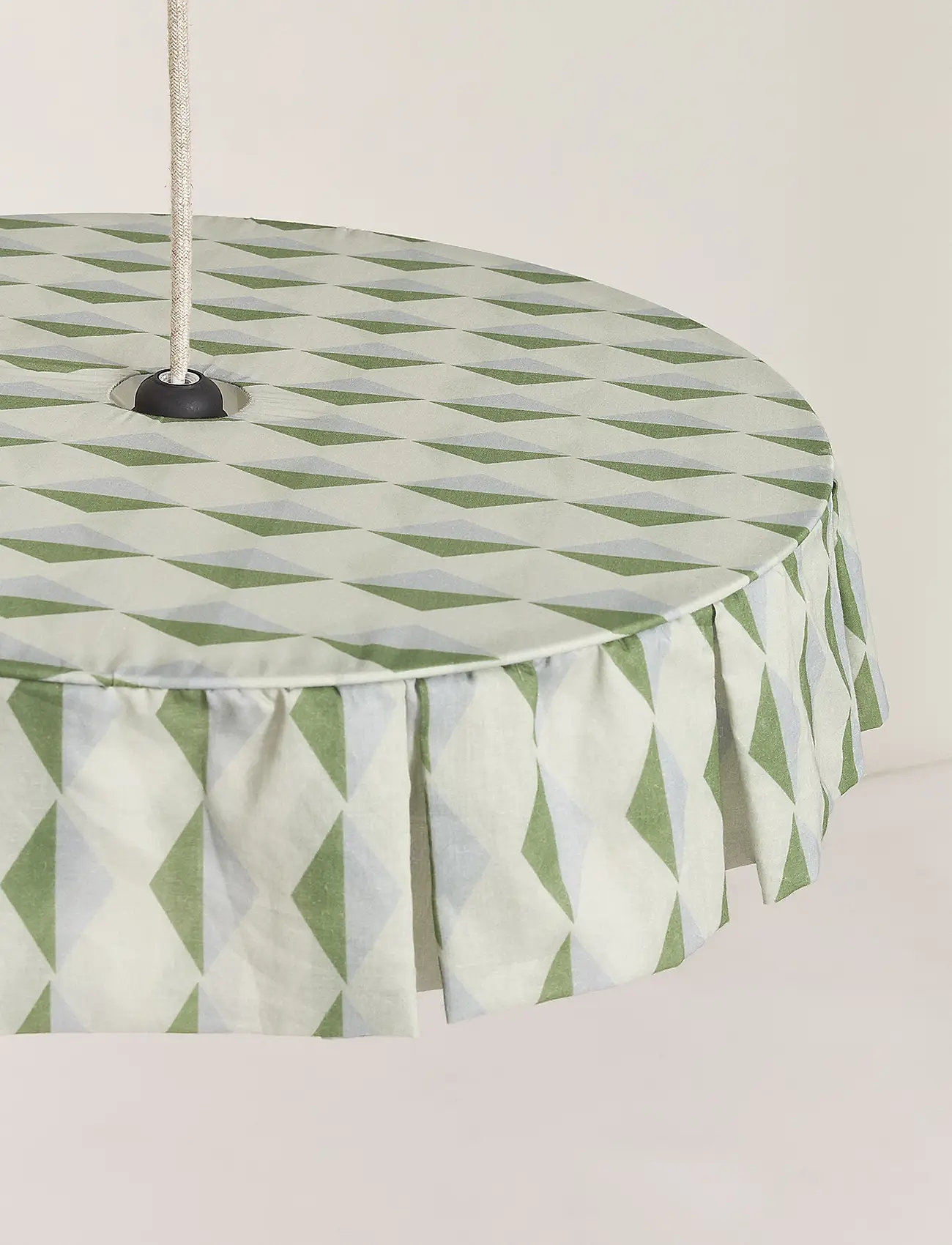 NOBODINOZ - VIBES LAMPSHADE DIAM. 50 CM - ceiling lamps - green blue harlequin - 3