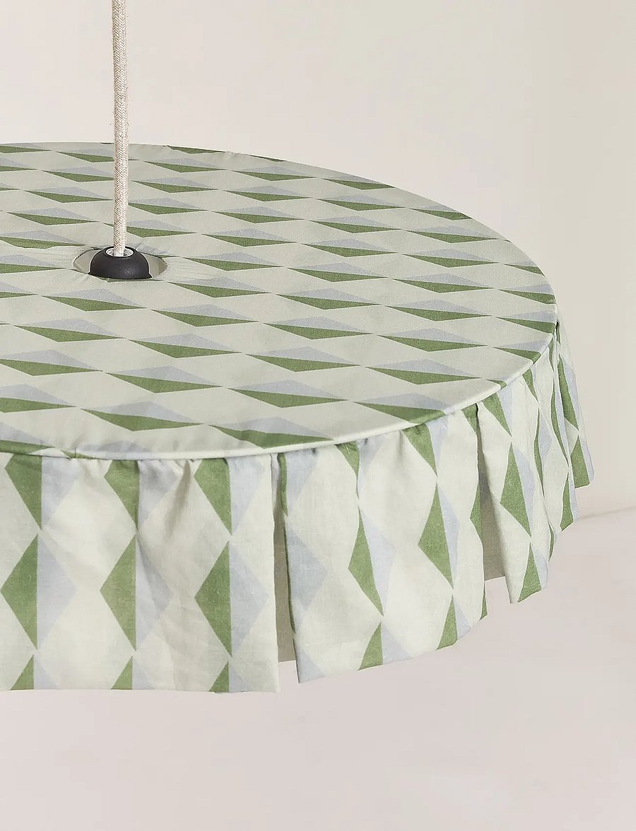 NOBODINOZ - VIBES LAMPSHADE DIAM. 50 CM - laevalgustid - green blue harlequin - 3