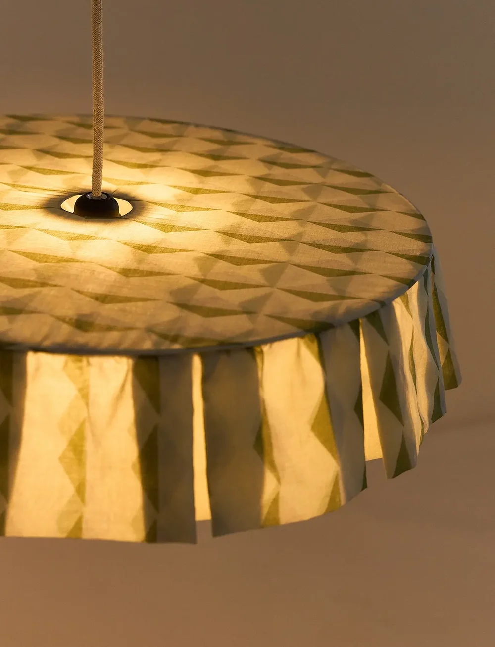 NOBODINOZ - VIBES LAMPSHADE DIAM. 50 CM - deckenleuchte - green blue harlequin - 4