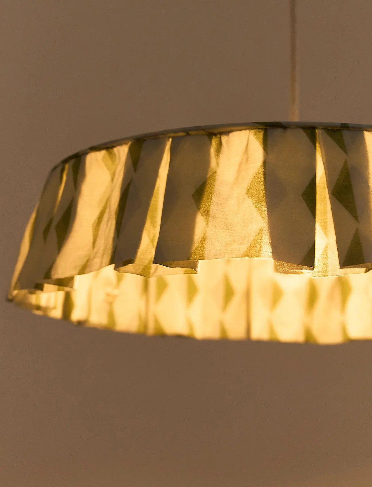 NOBODINOZ - VIBES LAMPSHADE DIAM. 50 CM - ceiling lamps - green blue harlequin - 5