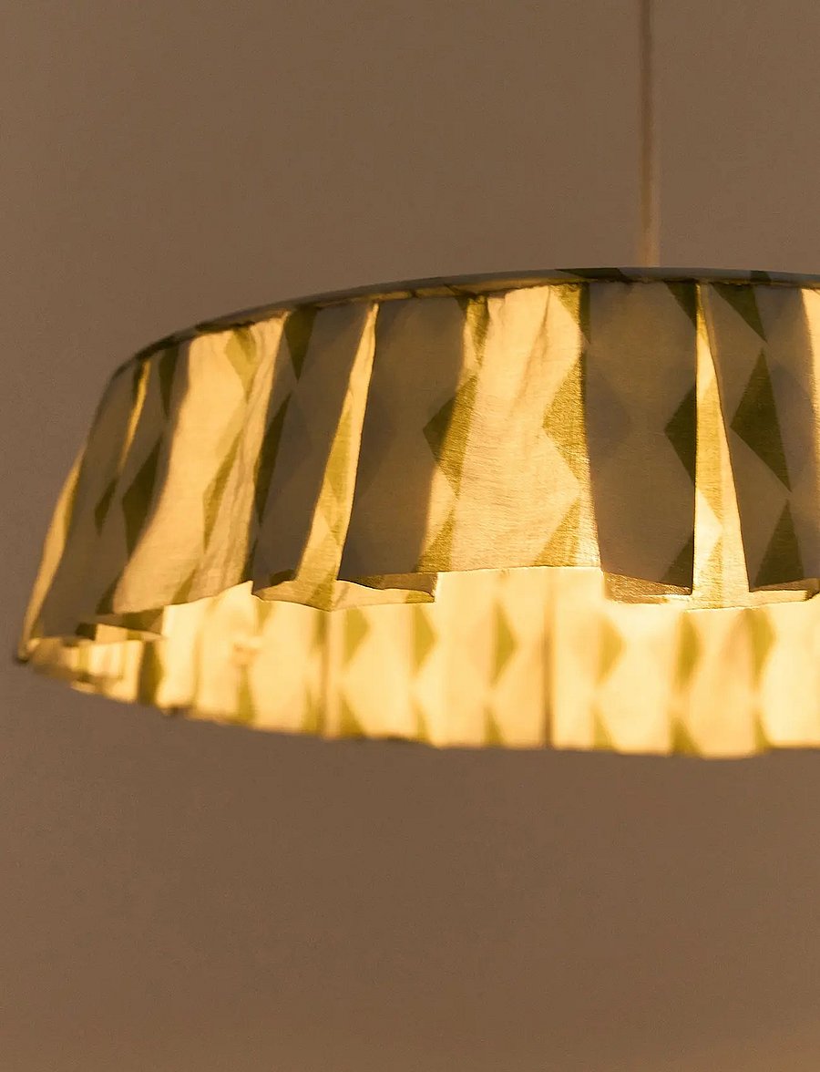 NOBODINOZ - VIBES LAMPSHADE DIAM. 50 CM - laevalgustid - green blue harlequin - 5