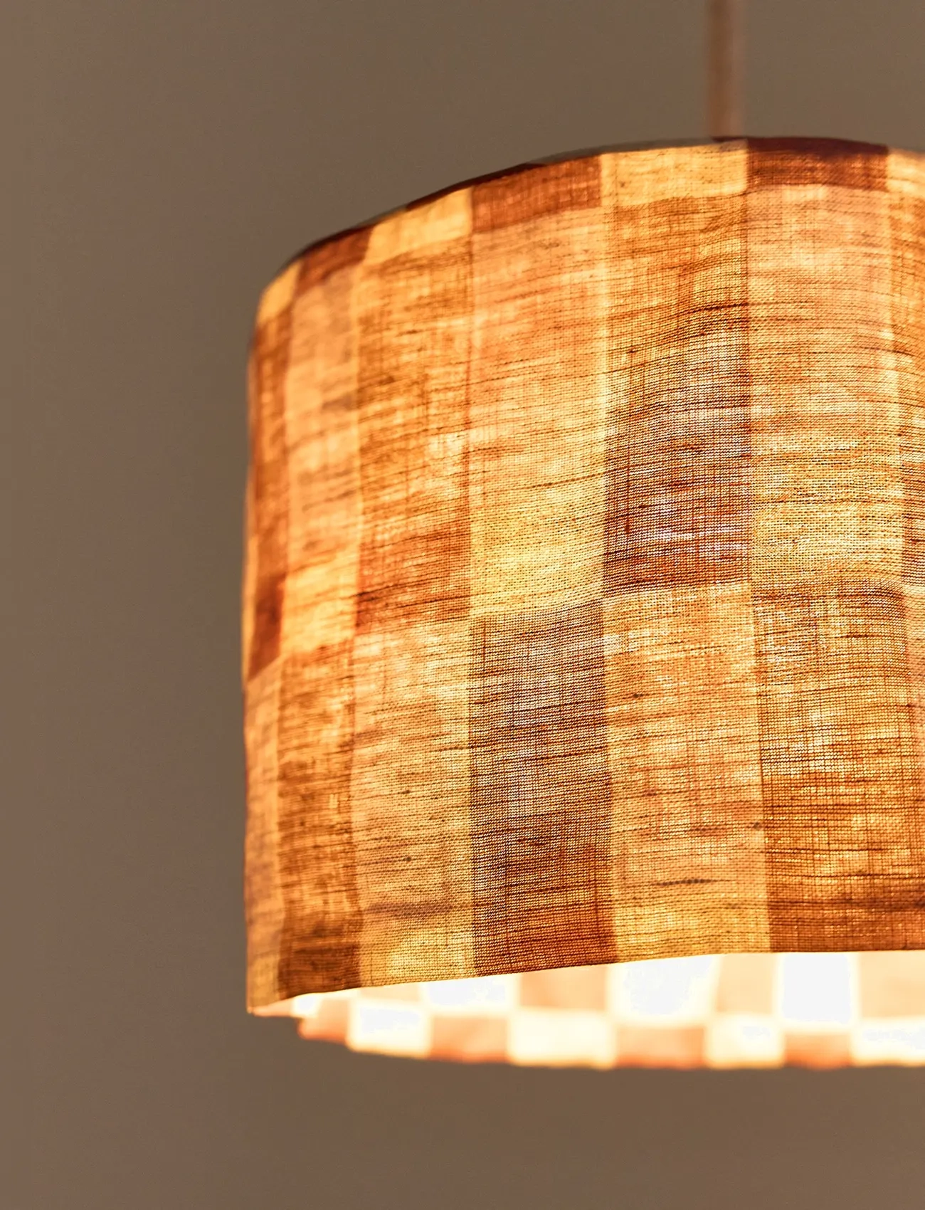 NOBODINOZ - VIBES LINEN LAMPSHADE DIAM. 20 CM - deckenleuchte - maroon tiles - 5