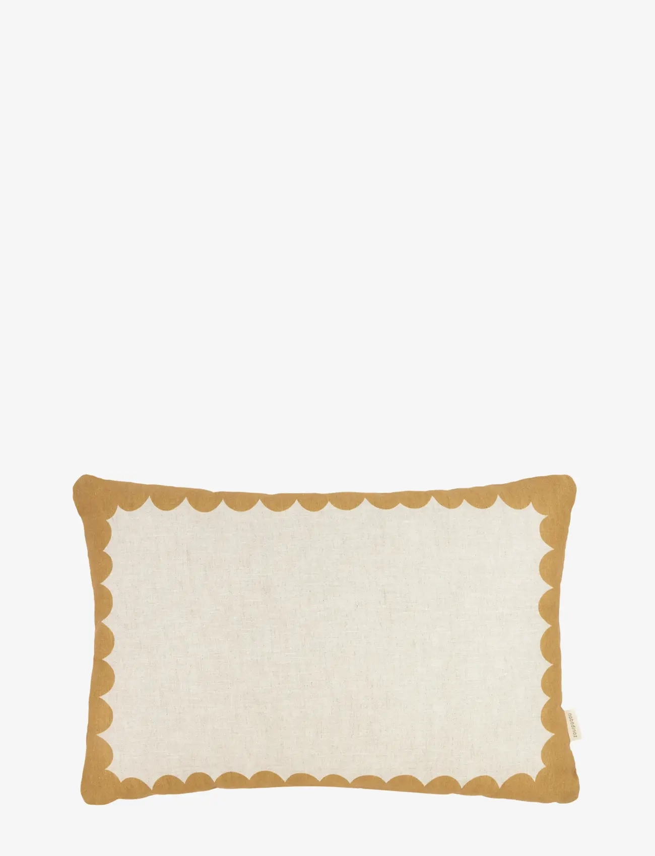 NOBODINOZ Vibes Rect. Cushion Linen 45X30 L, One Size, Kids Decor, Creme - Cushions, Kinder