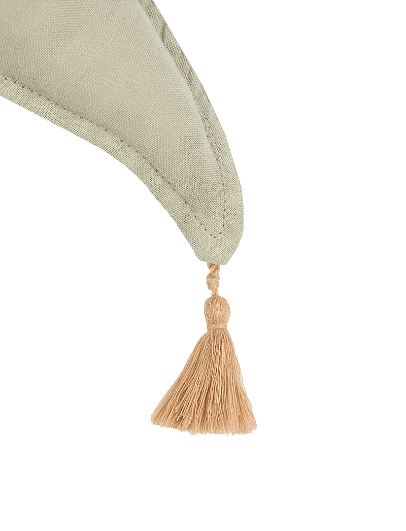 NOBODINOZ - Moon cushion L1N0 in washed French linen - ilupadjad - green matcha - 1