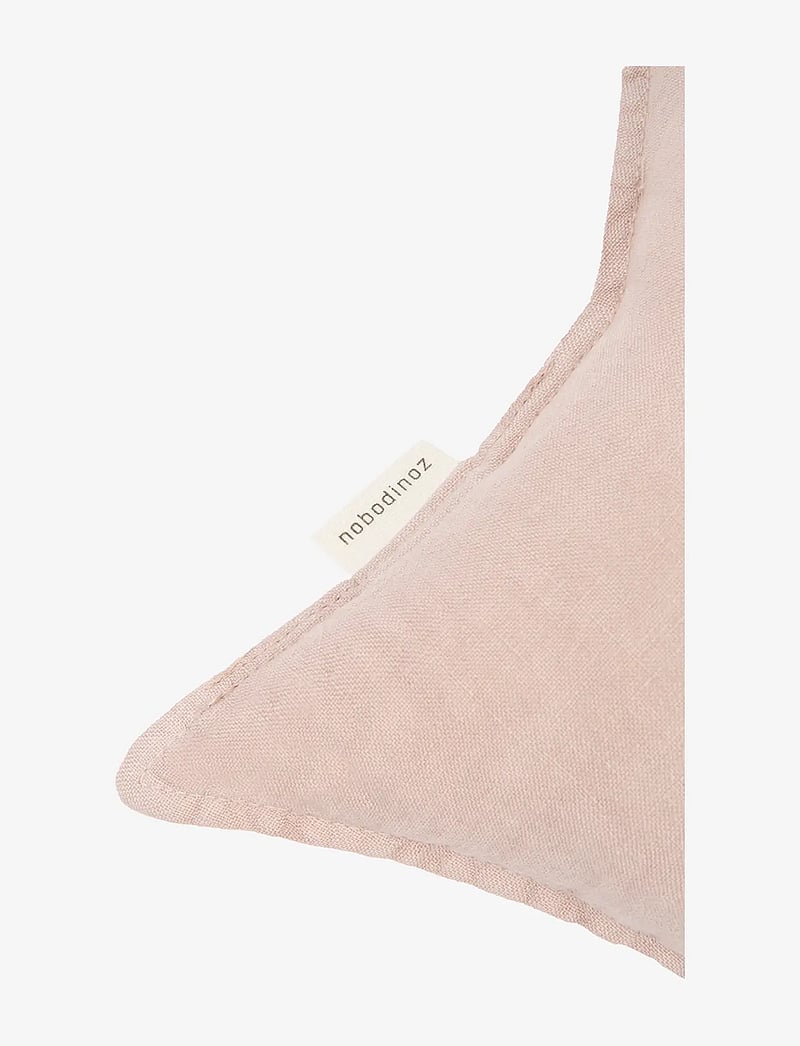 NOBODINOZ - Star cushion L1N0 in washed French linen - ilupadjad - mauve pink - 1