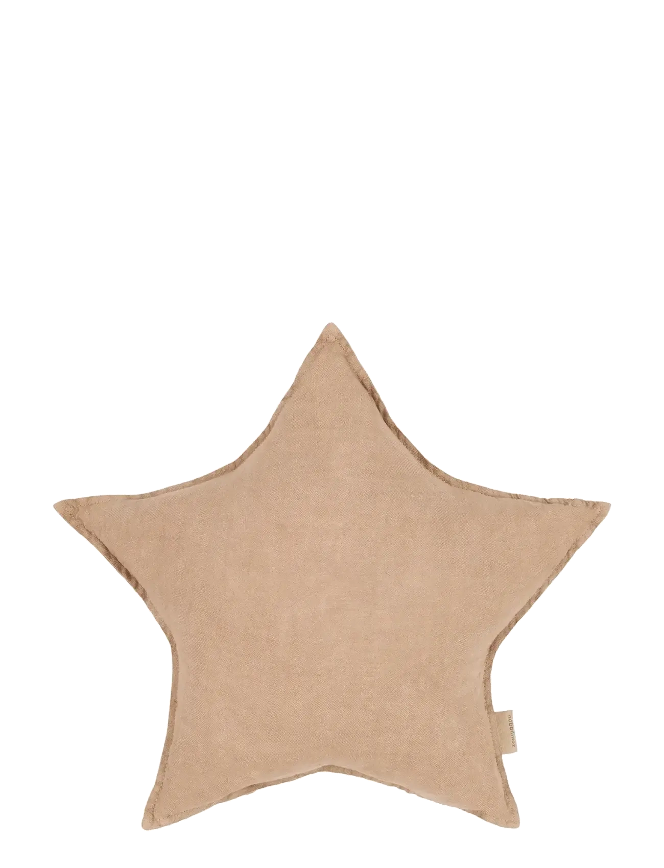 Star cushion in washed French linen L1N0 - SESAME