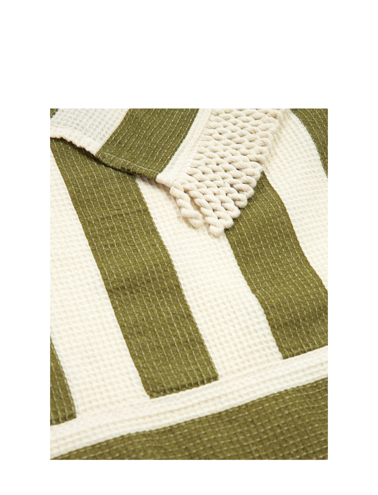 NOBODINOZ - PORTOFINO BEACH TOWEL 84X150 - towels - pistachio stripes waffle - 2