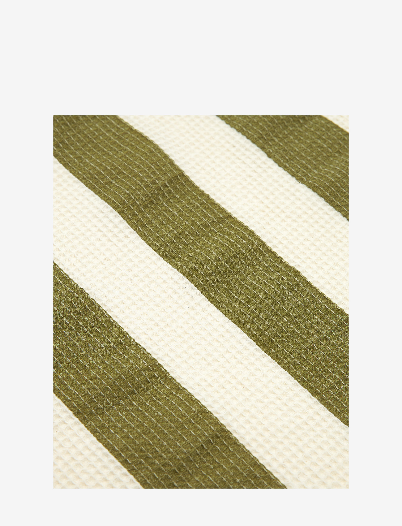 NOBODINOZ - PORTOFINO BEACH TOWEL 84X150 - rätikud - pistachio stripes waffle - 3