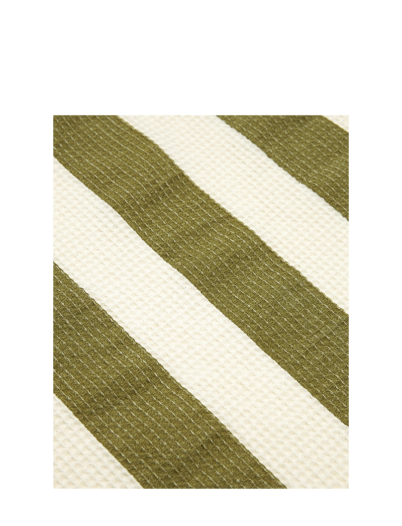 NOBODINOZ - PORTOFINO BEACH TOWEL 84X150 - rätikud - pistachio stripes waffle - 3