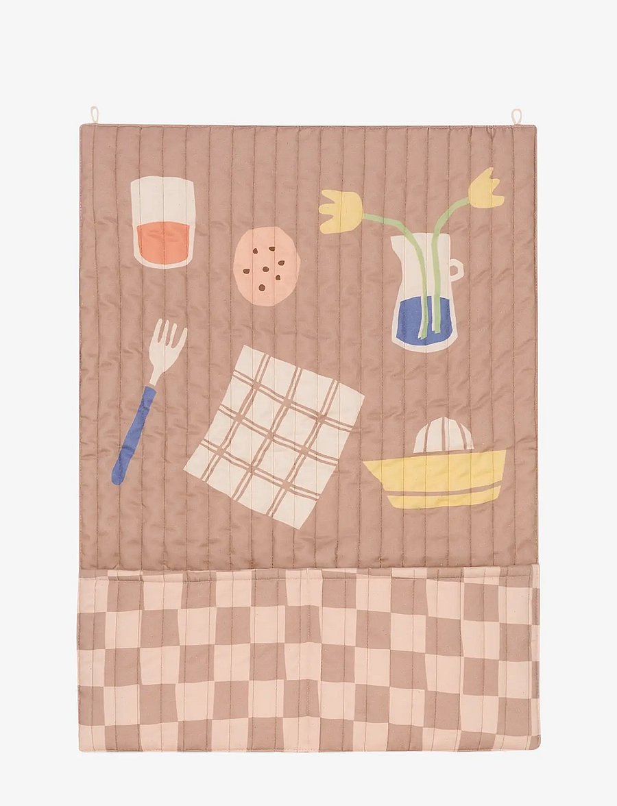 NOBODINOZ - VIBES QUILTED WALL ORGANIZER BREAKFAST - wand-deko - breakfast - 0