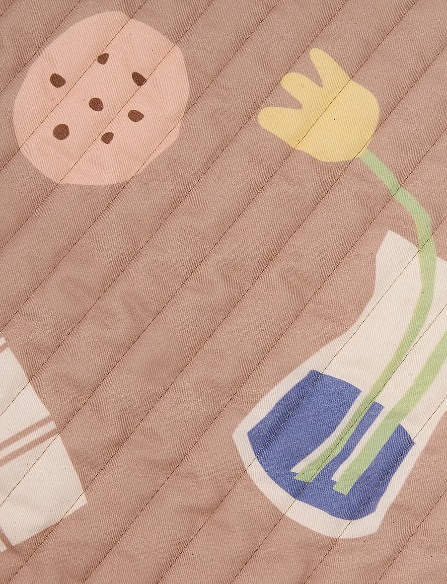 NOBODINOZ - VIBES QUILTED WALL ORGANIZER BREAKFAST - wand-deko - breakfast - 3