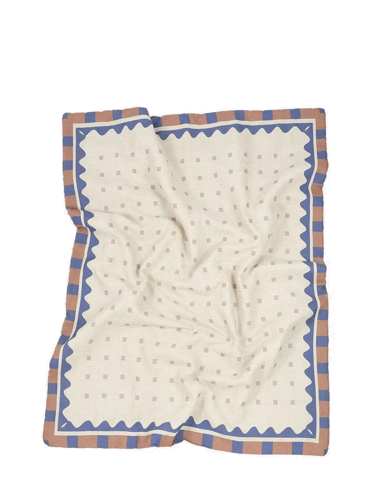 NOBODINOZ - VIBES QUILT IN FRENCH LINEN 115X145 - tæpper - blue - 4