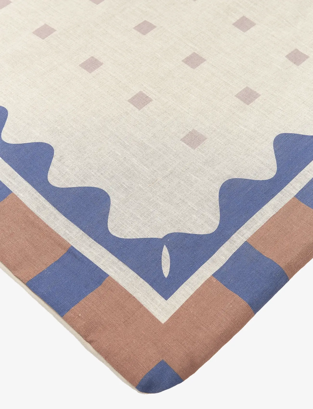 NOBODINOZ - VIBES QUILT IN FRENCH LINEN 115X145 - tæpper - blue - 5