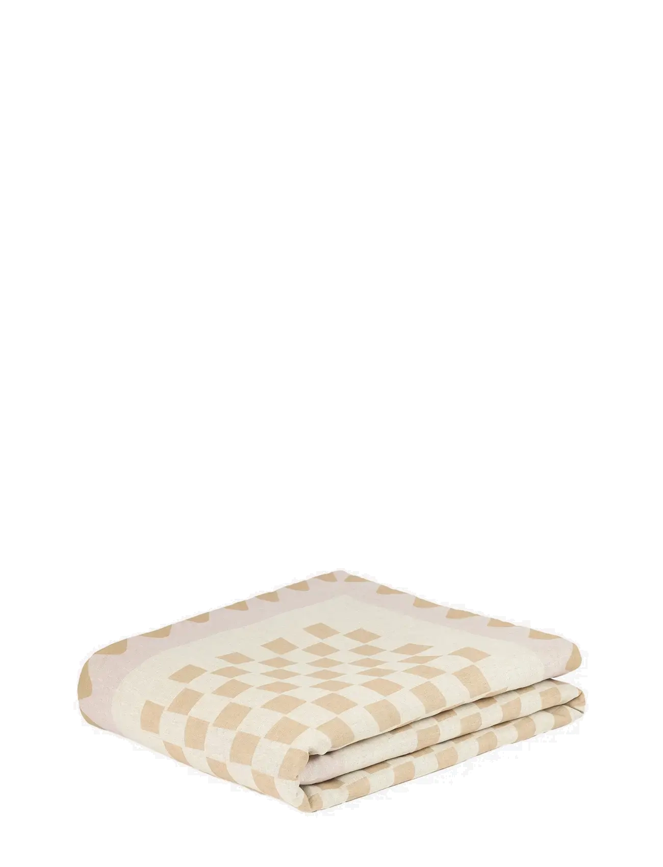 NOBODINOZ Vibes Quilt In French Linen 115X145, Blankets & Quilts, Creme, Str: ONE SIZE