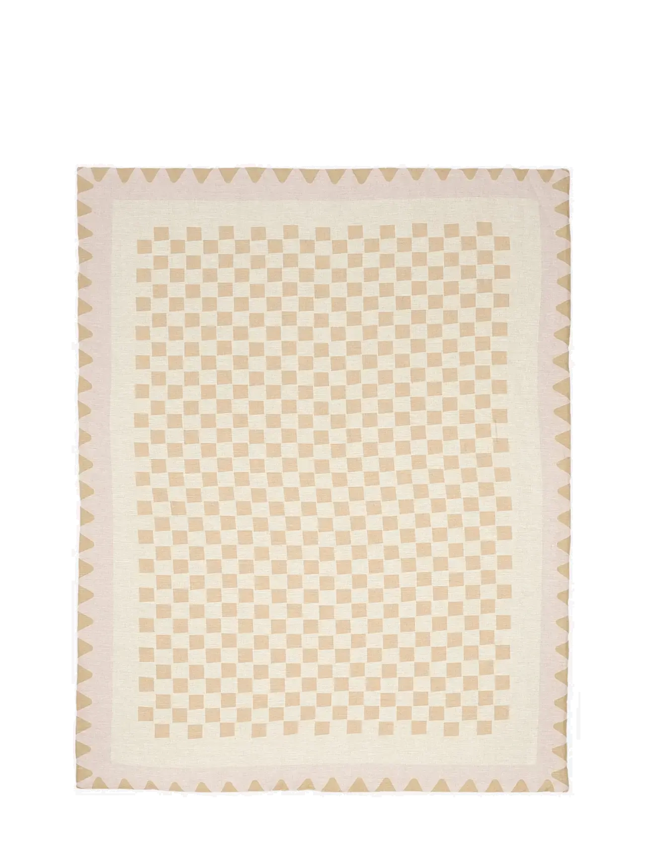 NOBODINOZ - VIBES QUILT IN FRENCH LINEN 115X145 - couvertures - mustard - 1