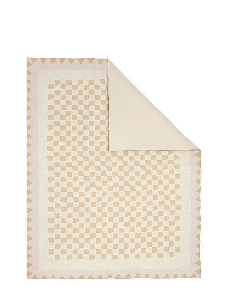 NOBODINOZ - VIBES QUILT IN FRENCH LINEN 115X145 - decken - mustard - 2