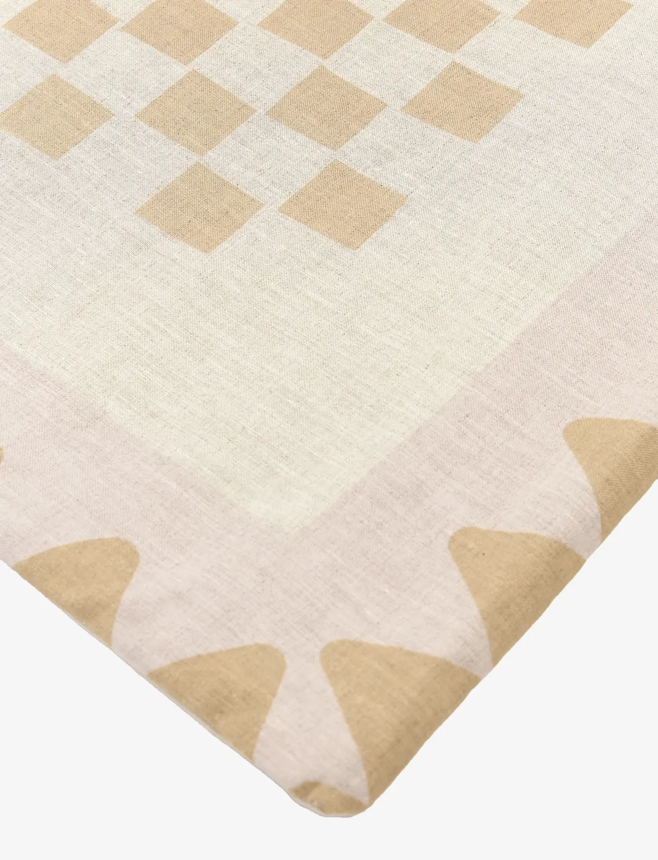 NOBODINOZ - VIBES QUILT IN FRENCH LINEN 115X145 - couvertures - mustard - 4