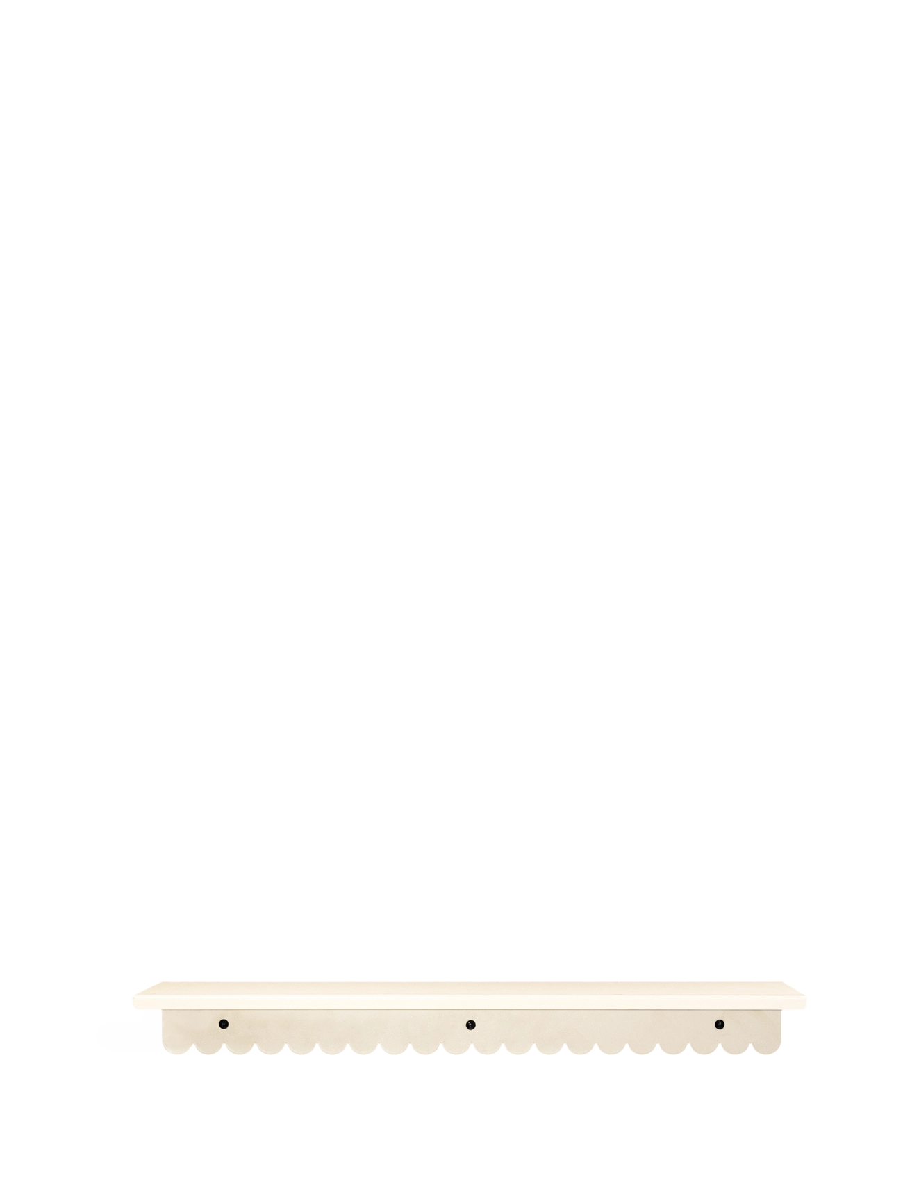NOBODINOZ - Lacquered steel wall large shelf - hylder - ivory - 3