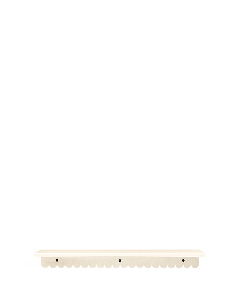 NOBODINOZ - STEEL WALL SHELF LARGE 50X16X6 - riiulid - ivory - 3