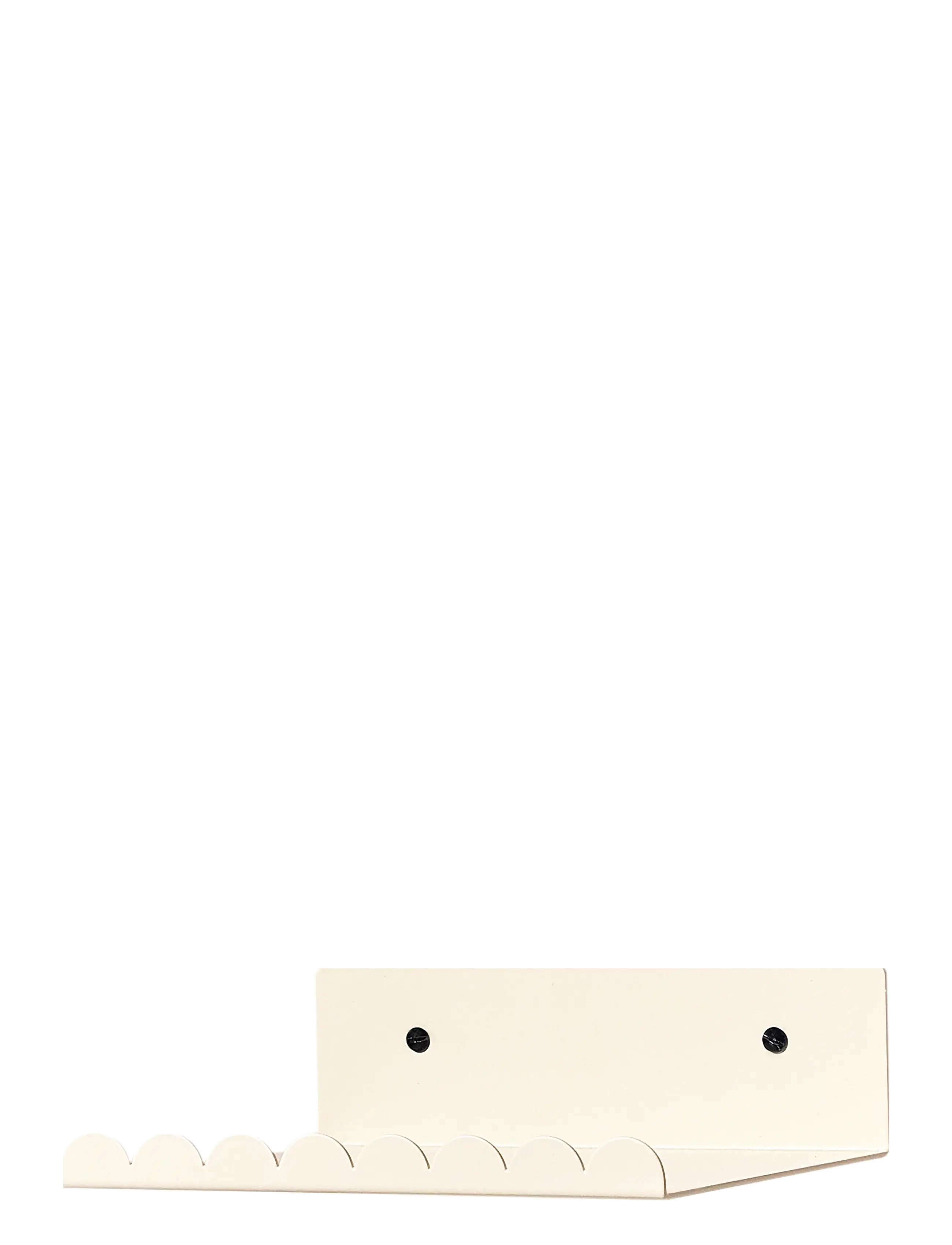 NOBODINOZ Steel Wall Shelf Small 20X16X6, Hylde, Creme, Str: ONE SIZE