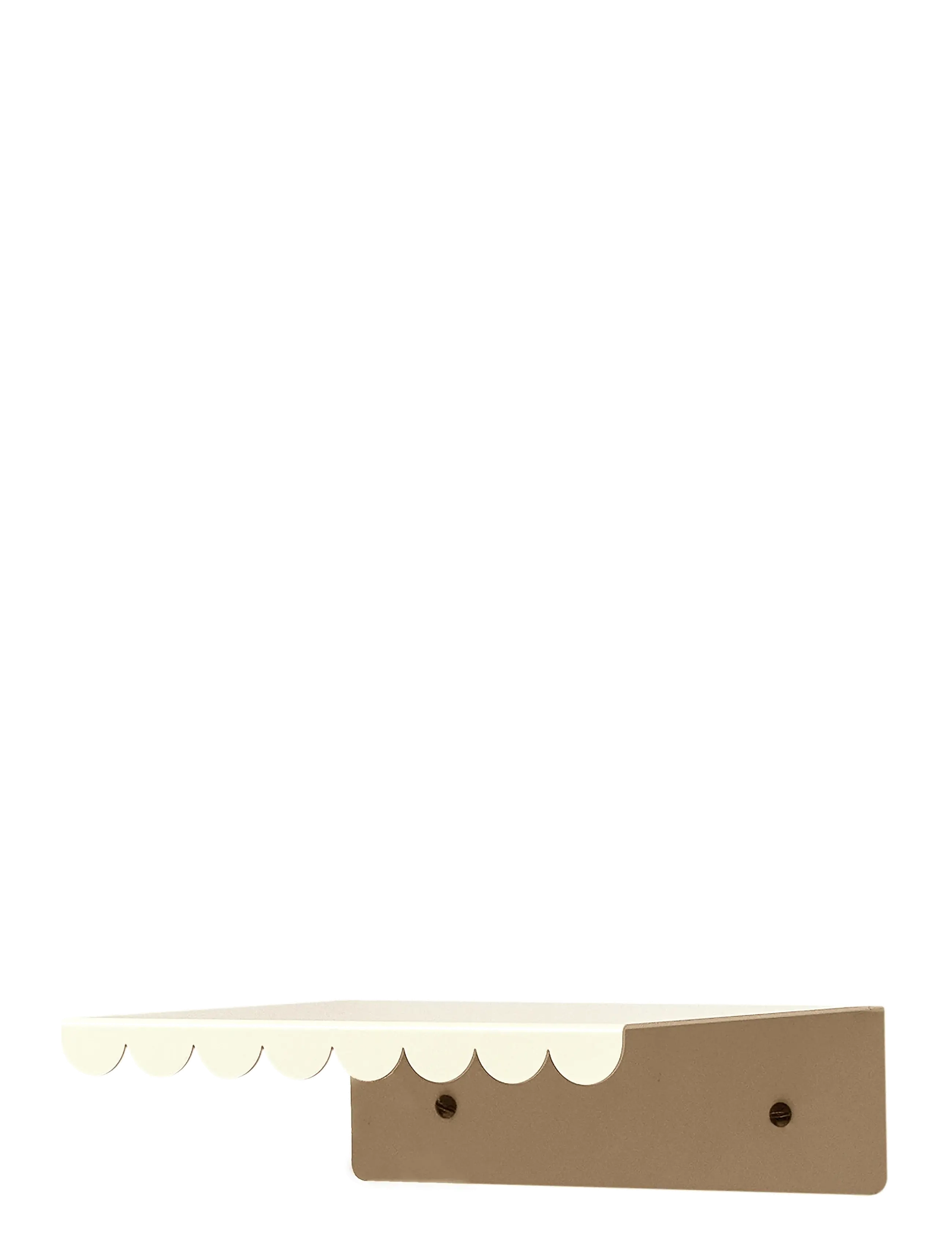 NOBODINOZ - STEEL WALL SHELF SMALL 20X16X6 - hillur - ivory - 3