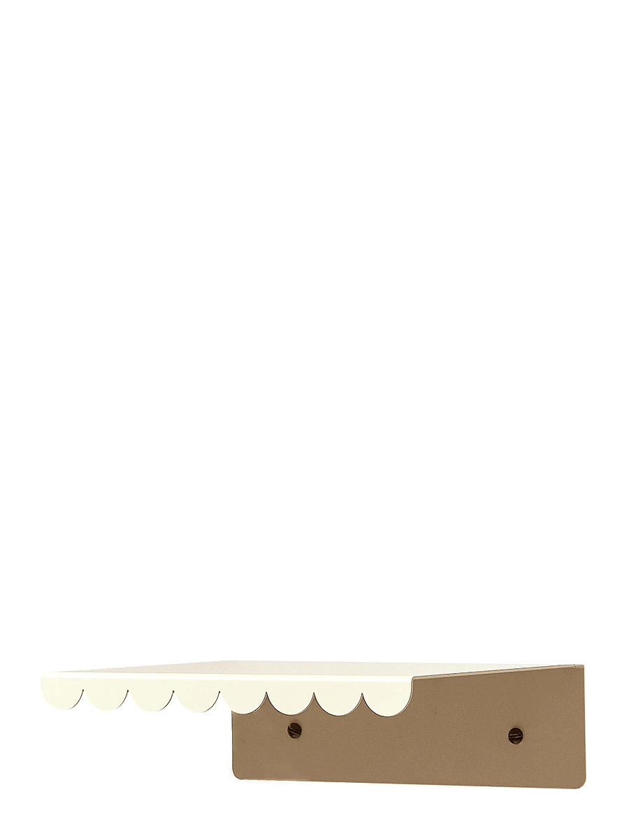 NOBODINOZ - STEEL WALL SHELF SMALL 20X16X6 - hylder - ivory - 3