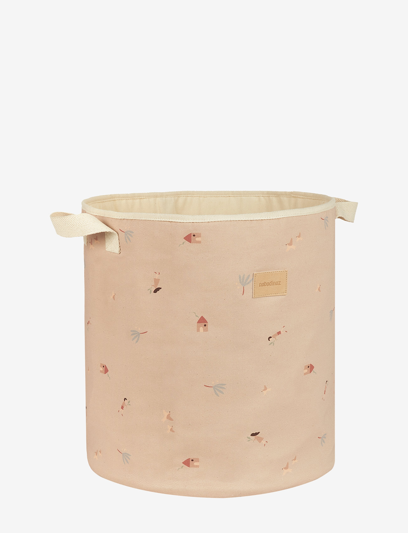 NOBODINOZ - STORAGE BASKET 41X37X37 - opbevaringskurve - pink sweet home - 0