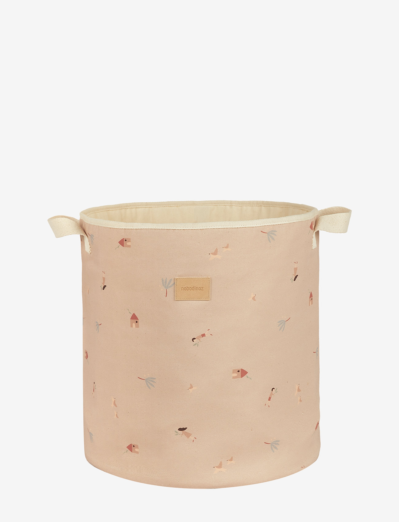 NOBODINOZ - STORAGE BASKET 41X37X37 - opbevaringskurve - pink sweet home - 1