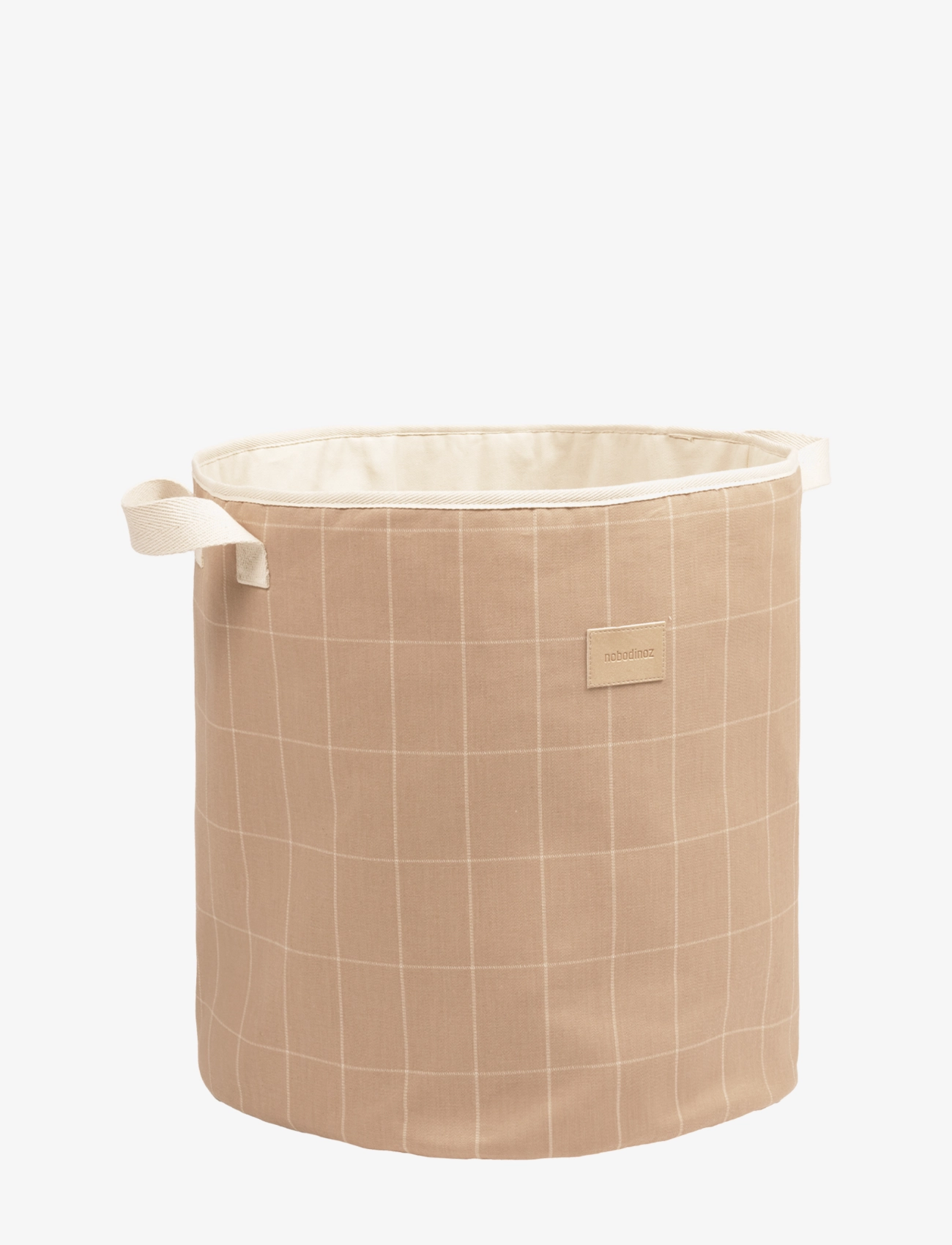 NOBODINOZ STORAGE BASKET 41X37X37 - 4 for 3 - TAUPE GRID / beige