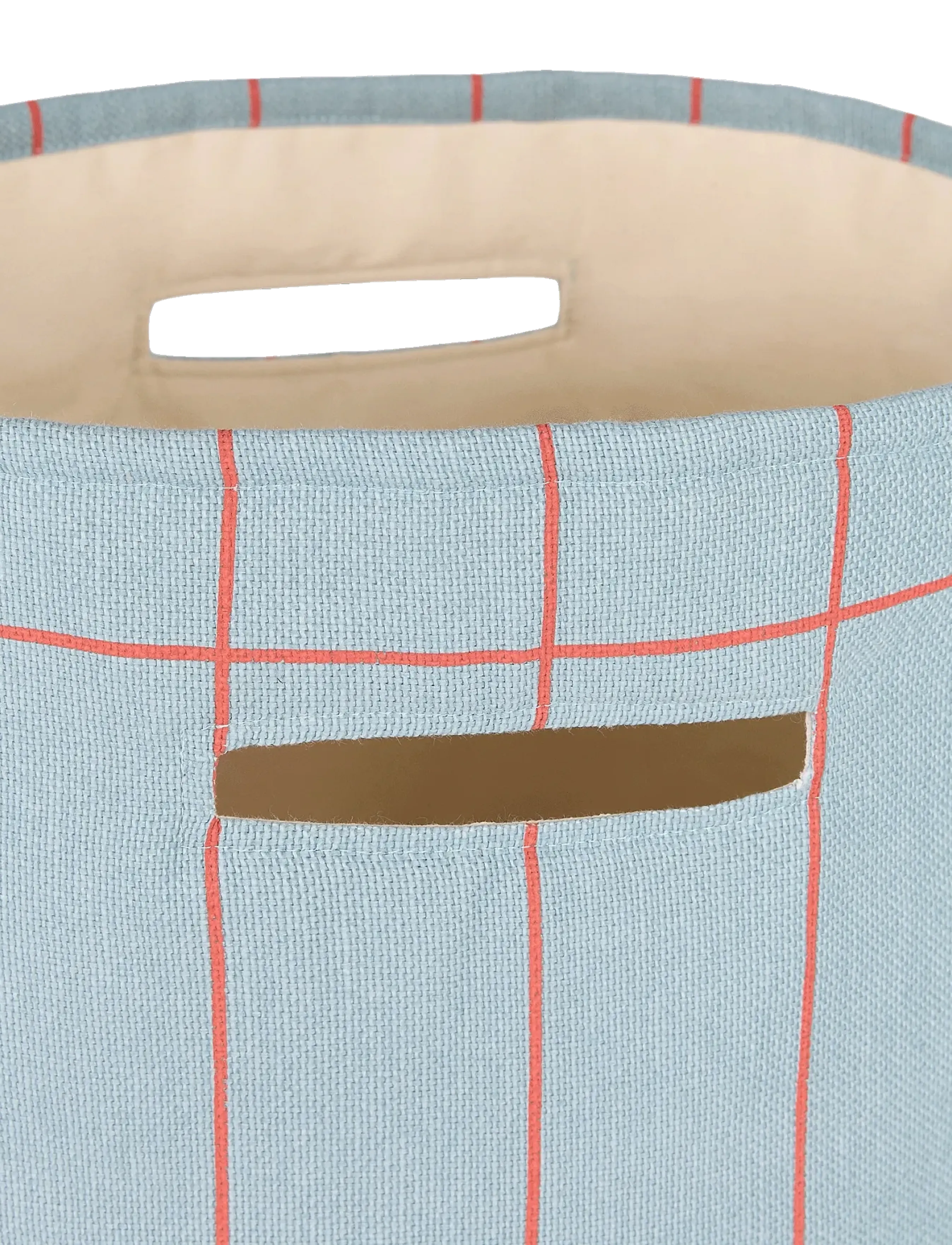 NOBODINOZ - VIBES LARGE STORAGE BASKET 44X56X28 - säilytyskorit - blue red grid - 2
