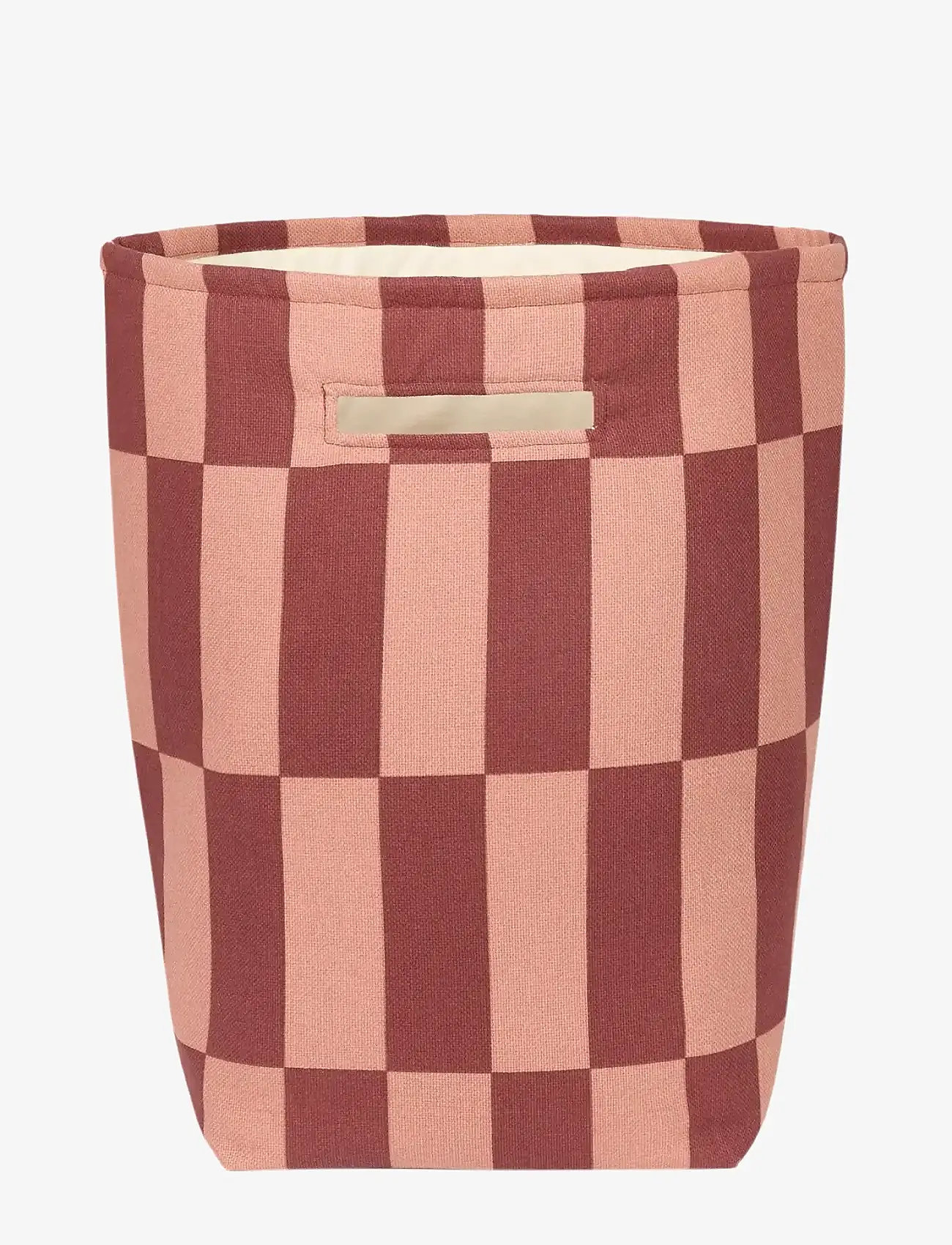 NOBODINOZ - Large storage basket Vibes - storage baskets - maroon tiles - 0