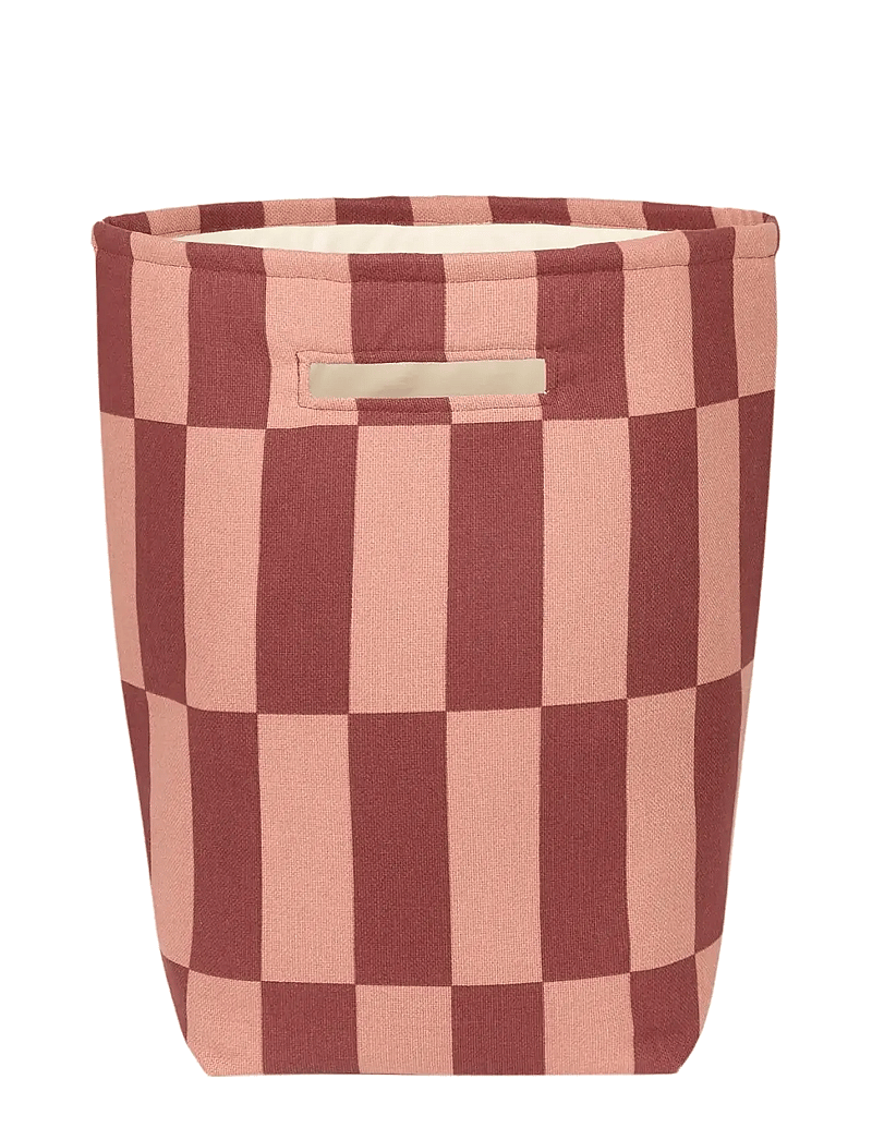 NOBODINOZ - Large storage basket Vibes - säilytyskorit - maroon tiles - 0