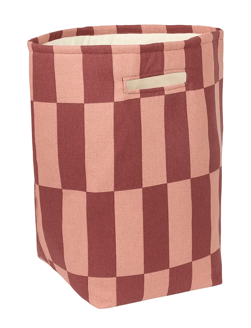 NOBODINOZ - Large storage basket Vibes - säilytyskorit - maroon tiles - 1