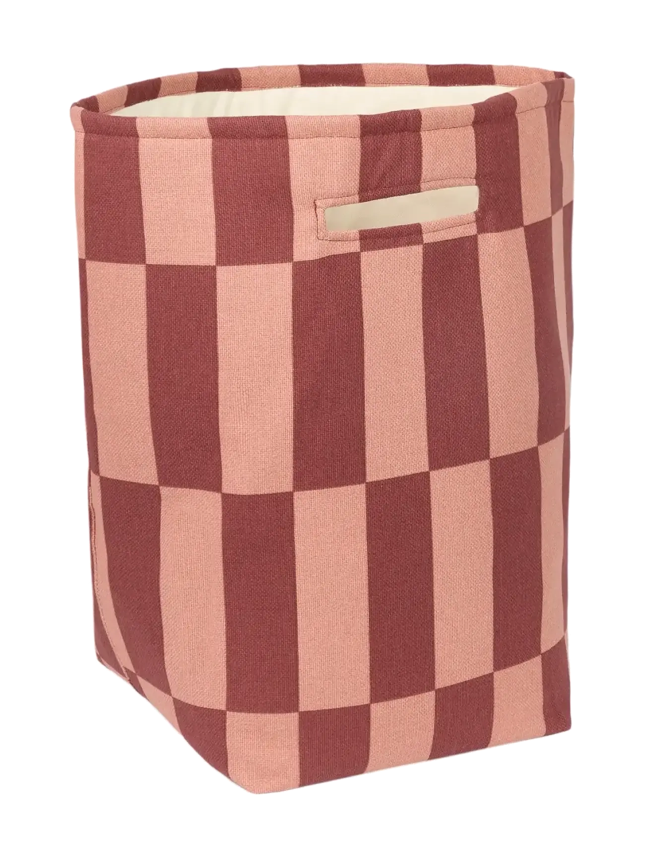 NOBODINOZ - Large storage basket Vibes - uzglabāšanas grozi - maroon tiles - 1
