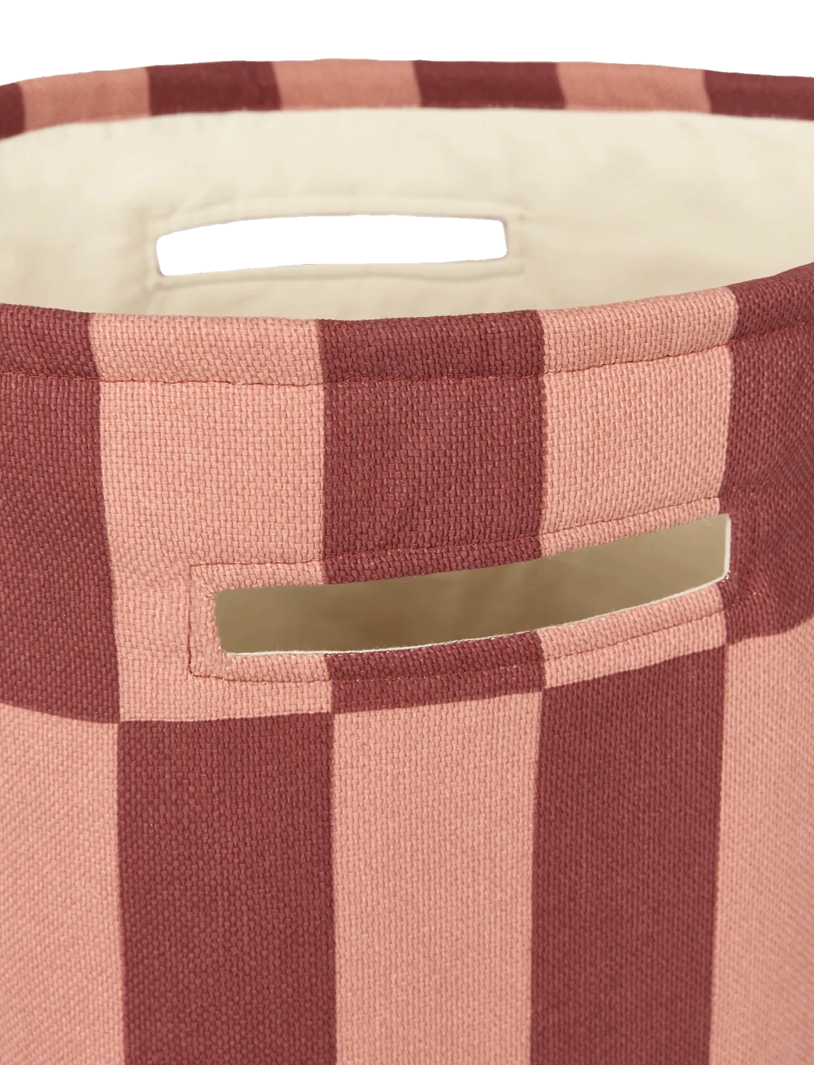 NOBODINOZ - Large storage basket Vibes - uzglabāšanas grozi - maroon tiles - 2