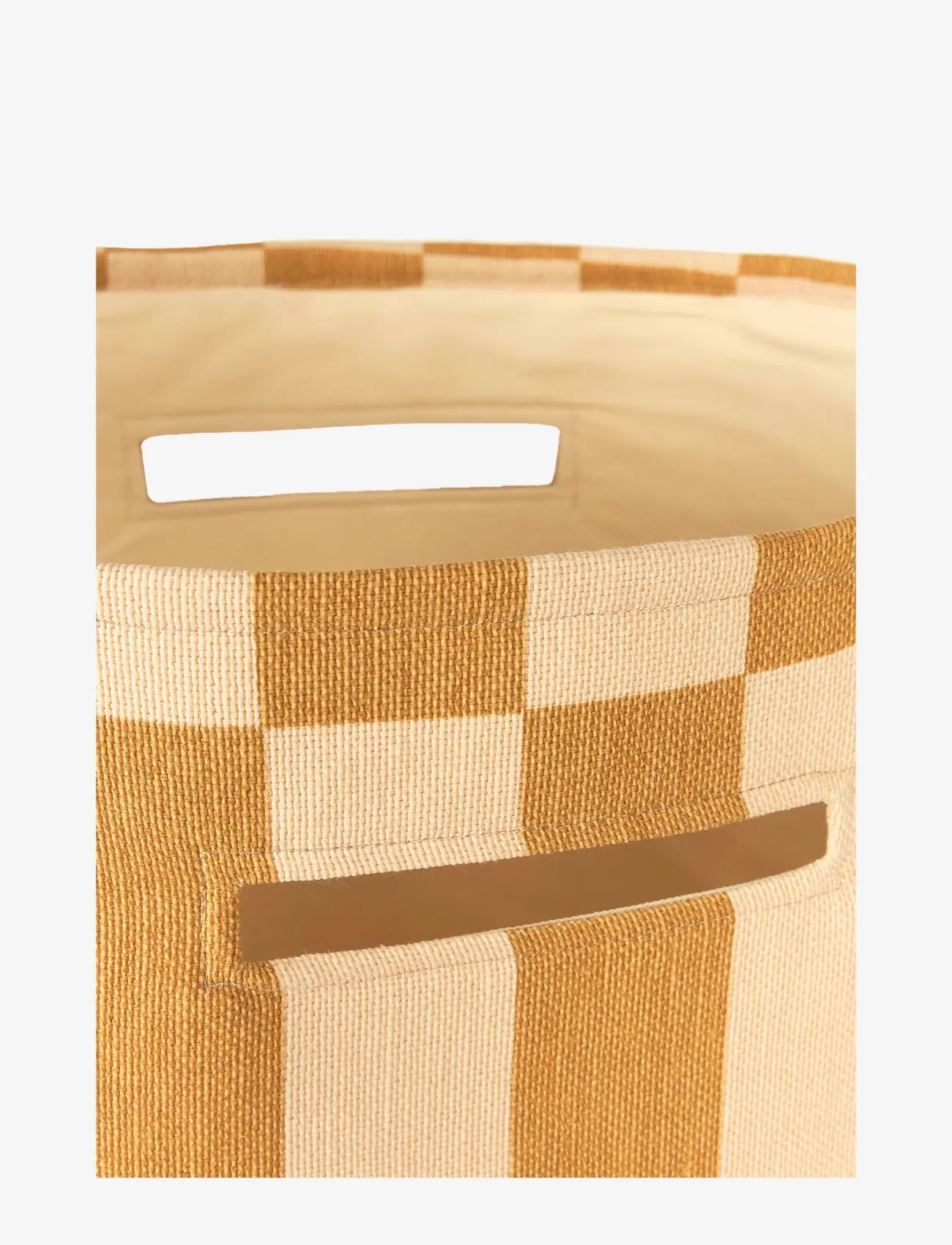 NOBODINOZ - VIBES LARGE STORAGE BASKET 44X56X28 - aufbewahrungskörbe - mustard and sand tiles - 2
