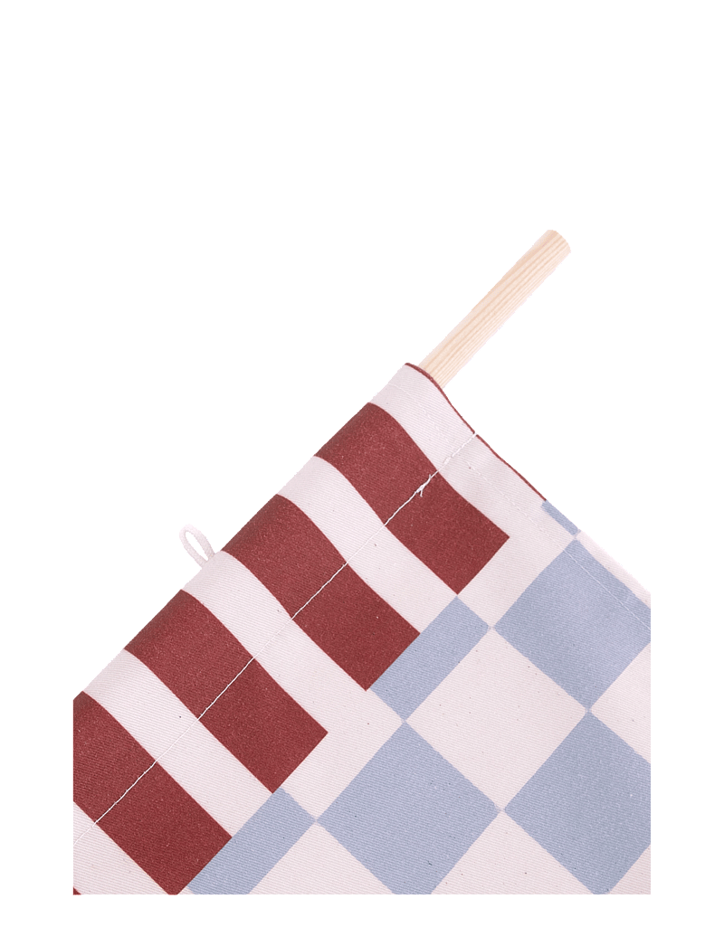 NOBODINOZ - VIBES DOOR THEATER 74X150 - seinakaunistused - blue checks horse - 5