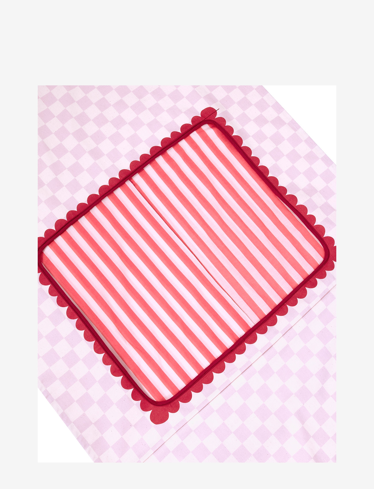 NOBODINOZ - VIBES DOOR THEATER 74X150 - dekoracje ścienne - lilac checks sweet home - 3