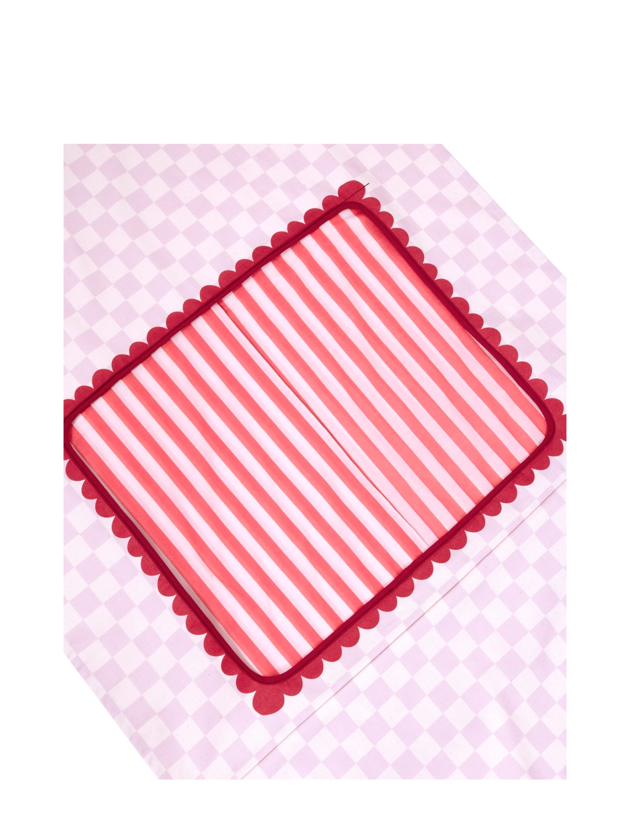 NOBODINOZ - VIBES DOOR THEATER 74X150 - seinakaunistused - lilac checks sweet home - 3