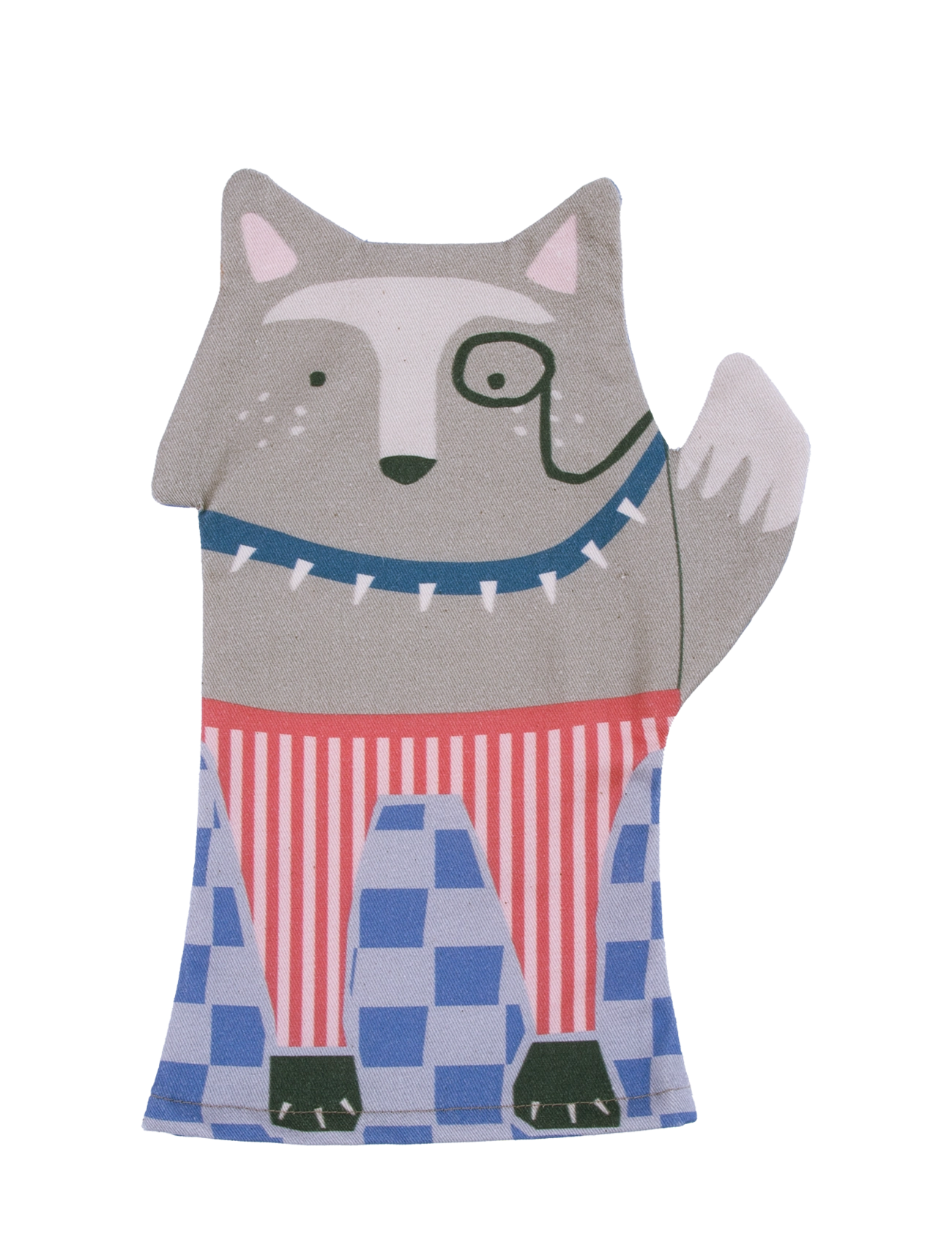 NOBODINOZ Vibes Wolfy Puppet, One Size, Spielzeug, Grau - Role Play, Kinder