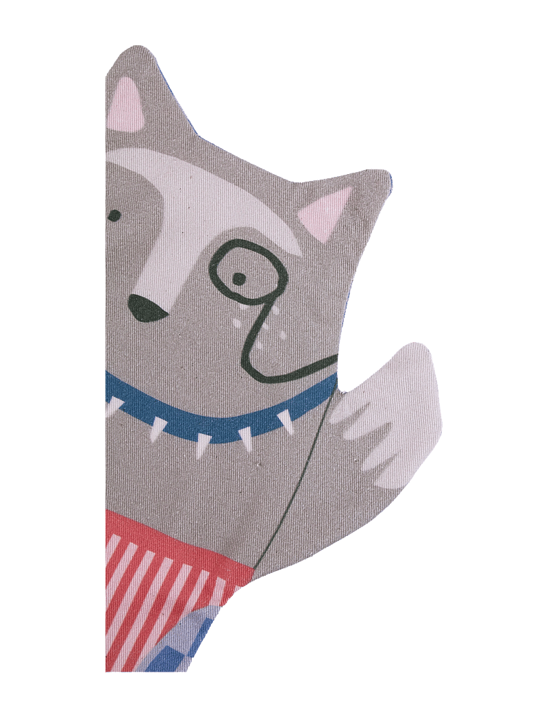 NOBODINOZ - VIBES WOLFY PUPPET - rollespil til børn - wolf - 3