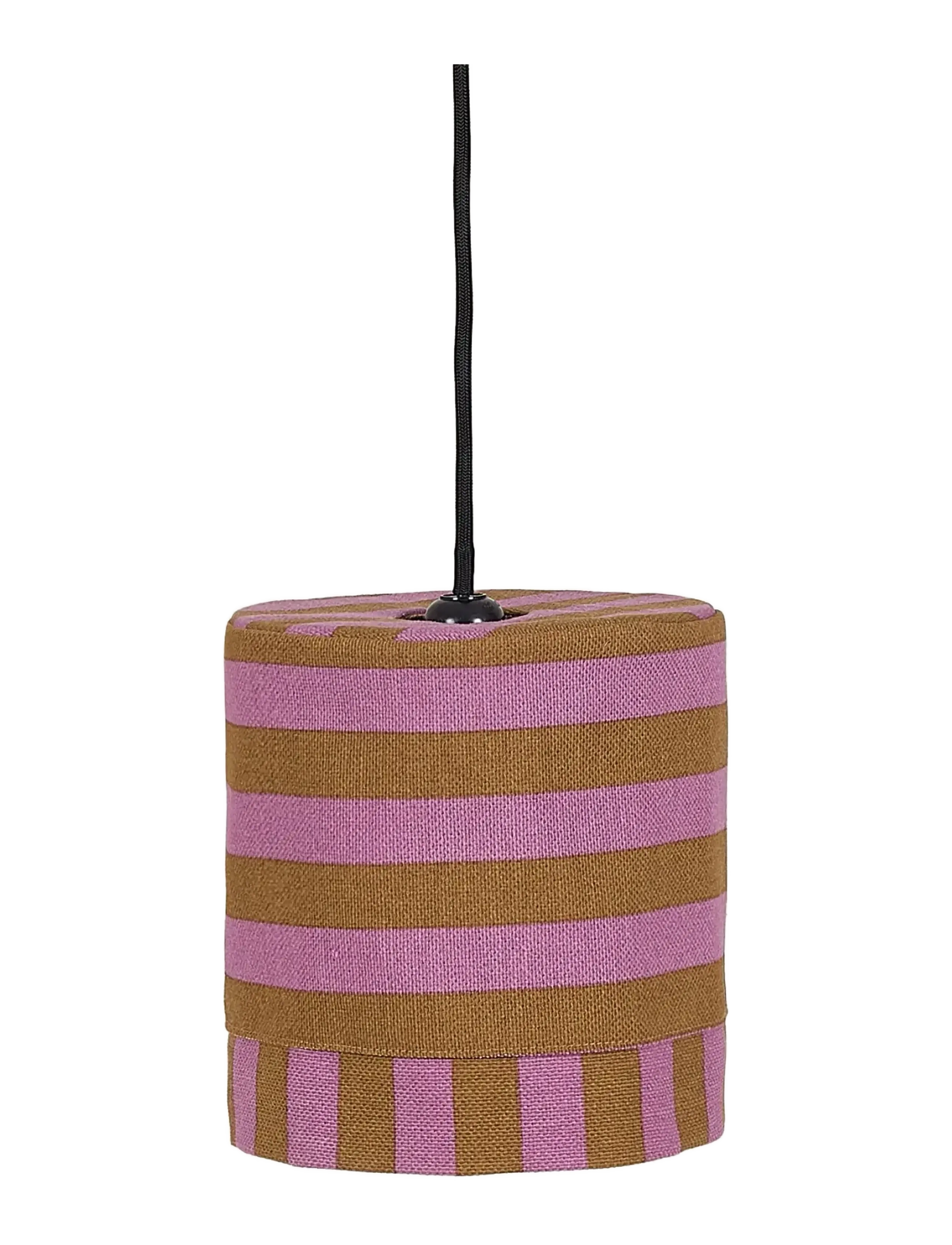 NOBODINOZ Pendant Lampshade Diam. 20Cm Linda, Lamp Shades, Pink, Str: ONE SIZE x 20