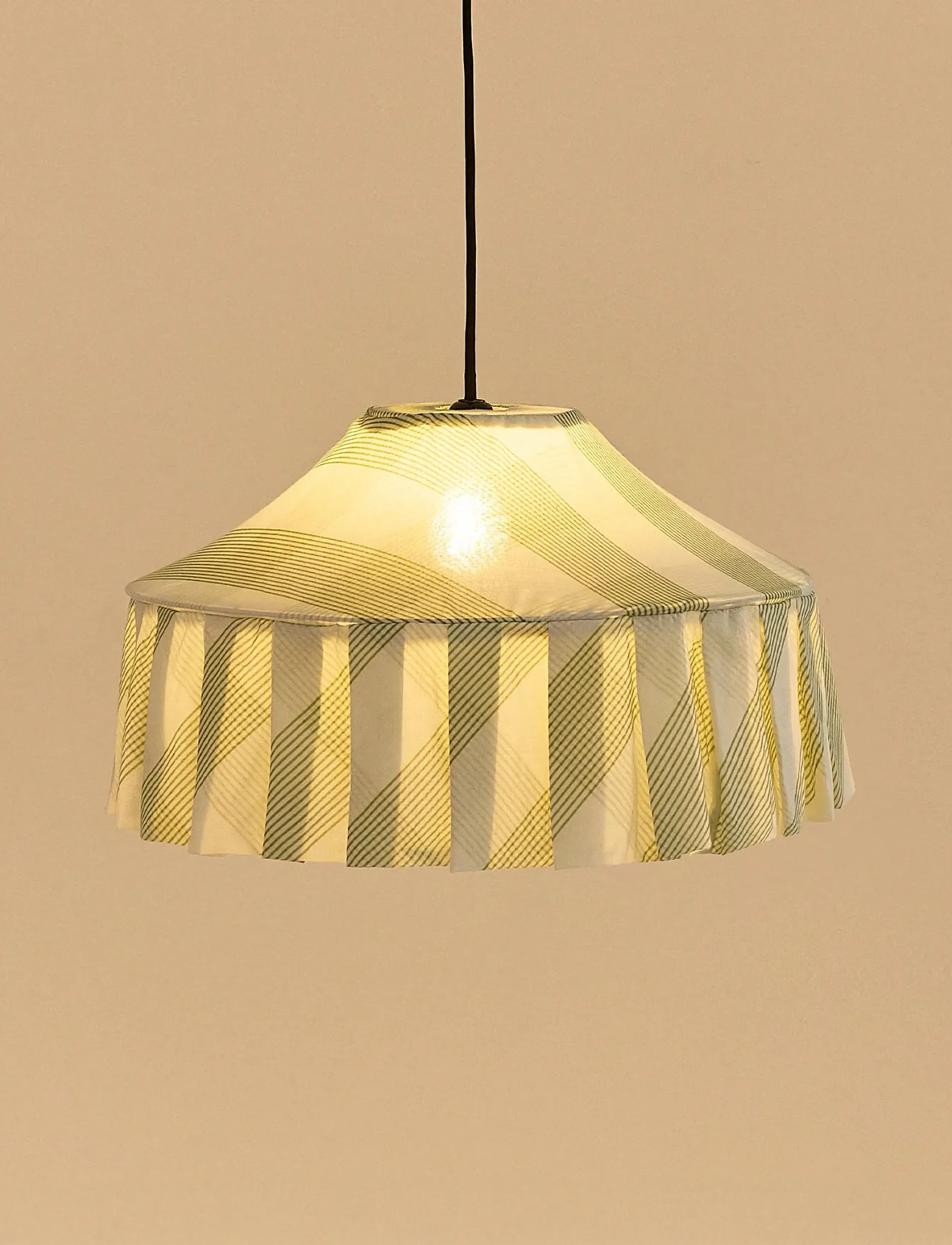 NOBODINOZ Pendant Lampshade Diam. 50Cm Nicole, One Size x 50, Ceiling Lamps, Grün - Homeware