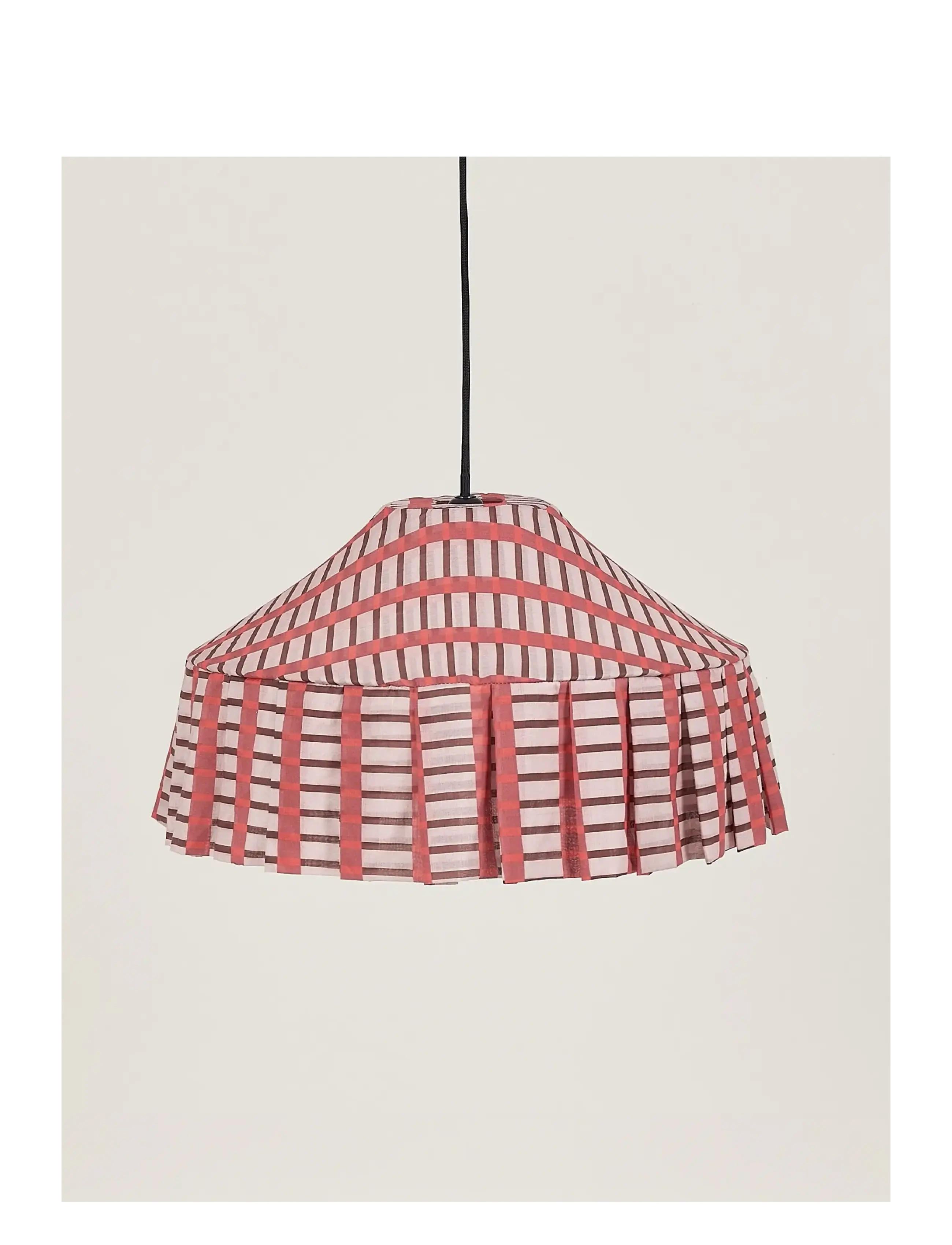 NOBODINOZ Pendant Lampshade Diam. 50Cm Nicole, Pendellampe, Rød, Str: ONE SIZE x 50