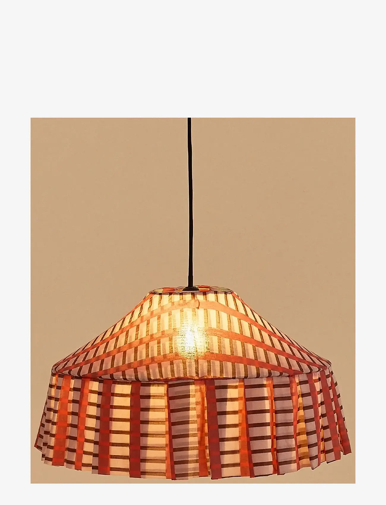 NOBODINOZ - Pendant lampshade diam. 50cm Nicole - pendellampen - red brown mosaic - 2