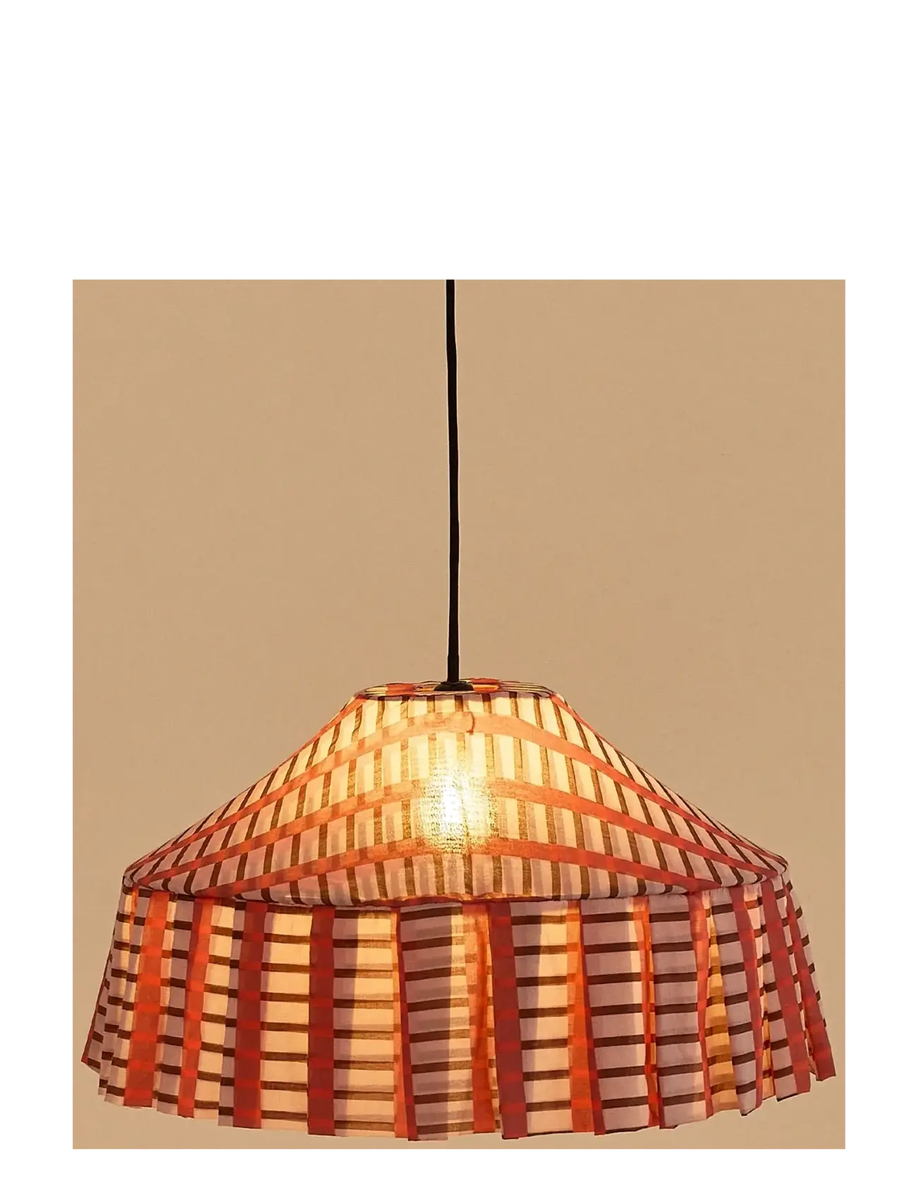 NOBODINOZ - Pendant lampshade diam. 50cm Nicole - hangandi loftljós - red brown mosaic - 2