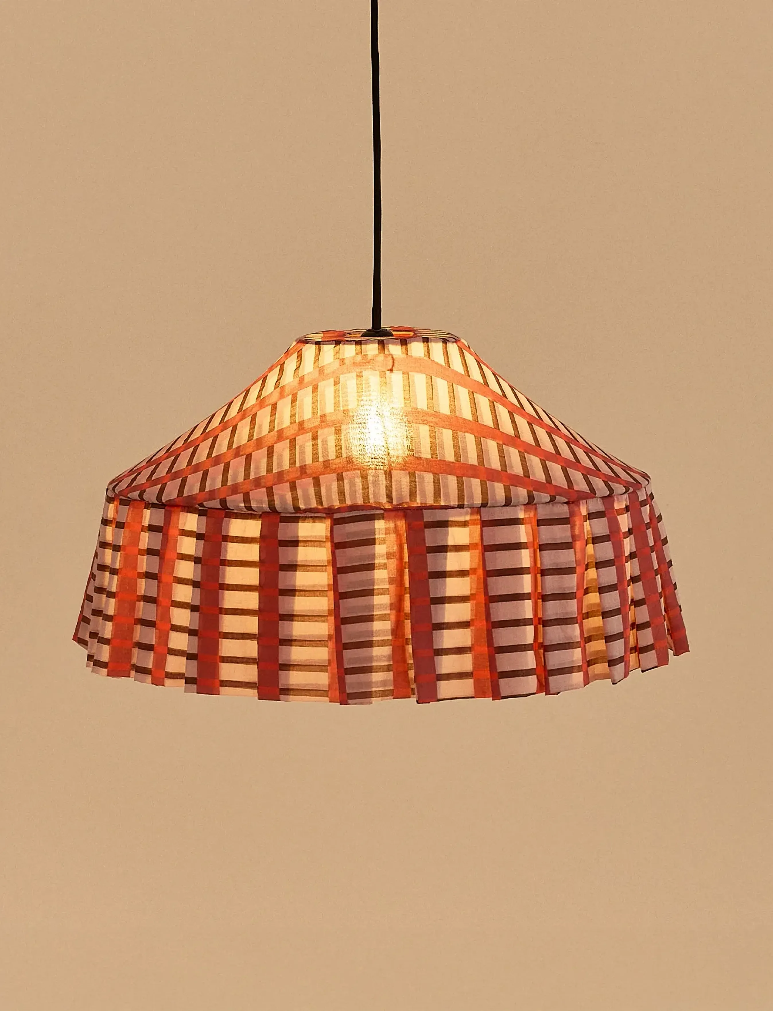 NOBODINOZ Pendant Lampshade Diam. 50Cm Nicole, One Size x 50, Ceiling Lamps, Rot - Homeware
